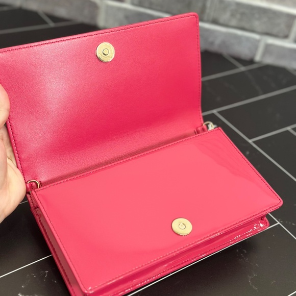 LADY DIOR POUCH PATENT CANNAGE CALFSKIN - Picture 6 of 10